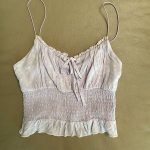 Pacsun Light Purple Ruched Tank Top